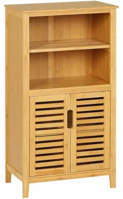Obrázek produktu pro Bambusová koupelnová skříňka DJ502419, 92,3 x 50 x 29 cm, přírodní