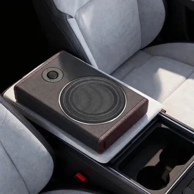 Zdjęcie produktu dla Subwoofer samochodowy pod siedzeniem – aktywny głośnik basowy z wbudowanym wzmacniaczem – 200 W RMS – 600 W szczytowa moc – 12 V DC – regulowany bas – czarny