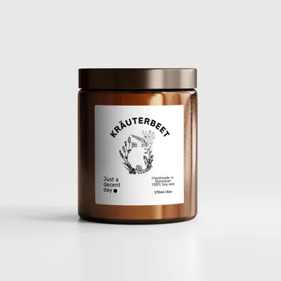 Zdjęcie produktu dla Swieca zapachowa Kräuterbeet - Gardening Collection - 170 ml wosku sojowego