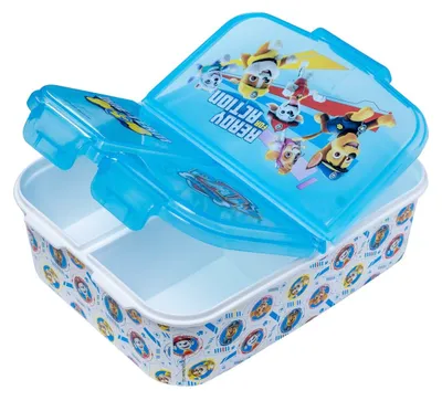 Zdjęcie produktu dla Pudełko na lunch dla dzieci Paw Patrol Pudełko śniadaniowe Pudełko na przekąski z 3 przegrodami One Team