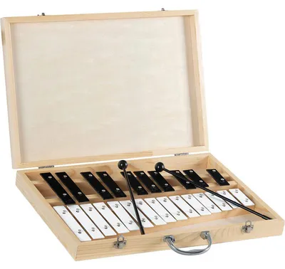 Obrázok produktu pre Metalofón GSH-25, s drevenou krabičkou, chromatický