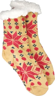 Immagine prodotto di Accoglienti calzini invernali antiscivolo, pantofole, maglia in pile foderata di caldo giallo/36-41