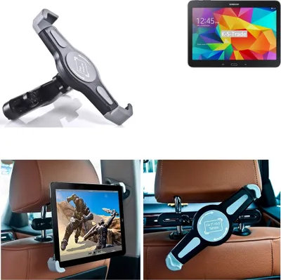 Produktbild von K-S-Trade Tablethalterung kompatibel mit Samsung Galaxy Tab 4 10.1 Wi-Fi KFZ Kopfstützen Halterung 360° Auto Sitzhalterung Headrest Holder Halter