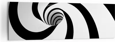 Produktbild von Bild auf Leinwand - Leinwandbild - Spirale Streifen Komposition - 160x50cm - Wand Bild - Wanddeko - Leinwanddruck - Bilder - Kunstdruck - Wanddekoration - Leinwand bilder - Wandkunst - AB160x50-2649