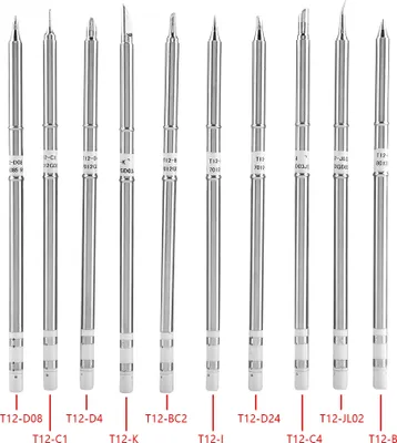 Obrázek produktu pro 10 kusů náhradních svařovacích hrotů řady T12 pro přepracovací stanici FX-951