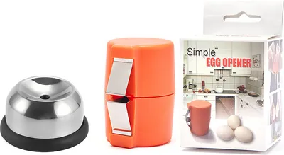 Produktbild von INF Eierstecher und Eierknacker-Set Orange
