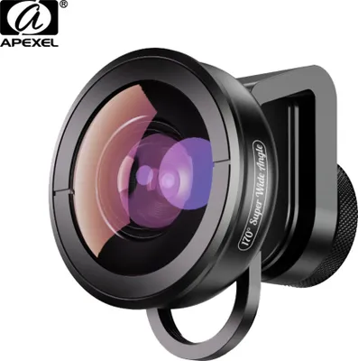 Produktbild von APEXEL APL-HD5SW 170 ¡ã Superweitwinkel Objektiv fuer Dual Lens / Single Lens Smartphone fuer ios Pixel  Galaxy Huawei Smartphones