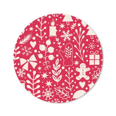 Produktbild von MuchoWow® Mauspad Mousepad Muster - Weihnachten - Winter - Fest 40x40 cm - Mousepads - Maus Mat - Pad - Mausunterlage - Schreibtisch Accessoires