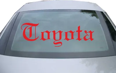 Produktbild von Indigos UG - Aufkleber Heckscheibe & Motorklappe DE6894 - rot - 600x195 mm - Coyota - Auto Scheiben Fenster Heckklappe Tuning Racing JDM - Die cut