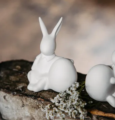 Produktbild von Osterdekoration Hase Ella - weiß