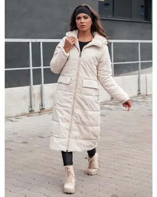 Imagen del producto de Abrigo de invierno DSTREET GLAMPUFF, color beige, talla L
