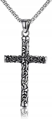 Immagine prodotto di SOSPENSIONE Catena d'argento in acciaio CROSS 309