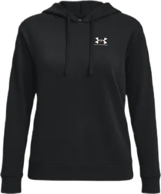Produktbild von Under Armour Damen Hoodie Rival Terry | Schwarzer Kapuzenpullover | Größe S