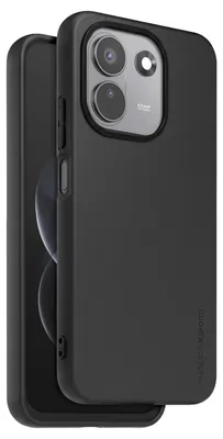 Productafbeelding van Xfm, hoesje voor de Redmi Note 17 Pro Max 5G, siliconen, halfstijf, verhoogde randen, zwart