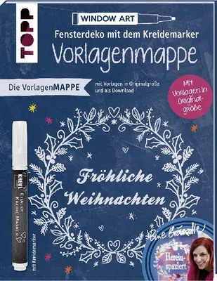 Produktbild von Vorlagenmappe Fensterdeko mit dem Kreidemarker