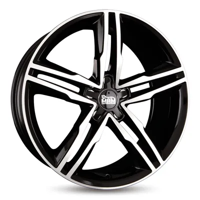 Produktbild von 18 Zoll MAM A1 5x112 ET30 Alufelgen BLACK FRONT POLISH