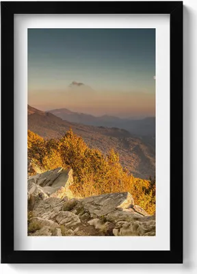 Produktbild von Bieszczady-Gebirge– Wandbild mit Rahmen – Gerahmtes Bild  – Wanddekoration – 20x30 cm – Schwarz