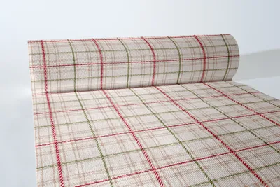 Produktbild von Airlaid Tischläufer Bente, 40 cm x 24 m , 1 Stück - Mank - Streifen Linien Striche Karos