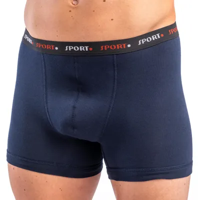 Produktbild von HERMKO 8950 Herren Pant Boxershorts mit Webbund, Größe:D 6 = EU L, Farbe:marine