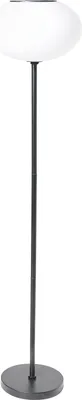 Produktbild von BELIANI LED Solar Stehlampe Schwarz Kunststoff u. Metall Wiederaufladbar 121 cm Hoch Modern Außenleuchte Outdoor Garten Solarlampe Gartenlampe