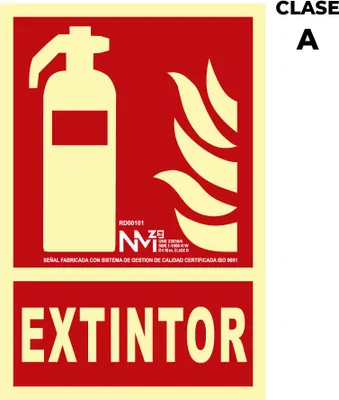 Image de Panneau Extincteur Classe A Signalisation Extincteur Pvc 1mm - Normaluz