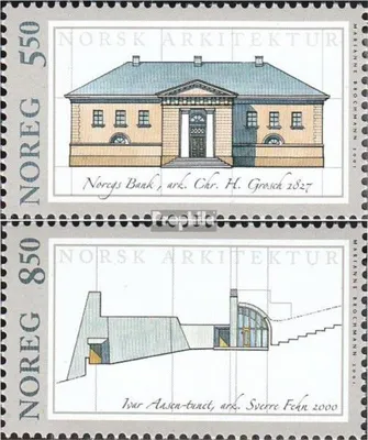 Produktbild von Briefmarken Norwegen 2001 Mi 1387-1388 (kompl.Ausg.) postfrisch Architektur