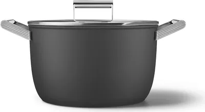 Produktbild von Smeg CKFC2611BLM Kochtopf Set Schwarz Aluminium, Edelstahl 7,7 l 26 cm