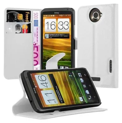 Produktbild von Cadorabo Hülle für HTC ONE X / X+ Schutz Hülle in Weiß Handyhülle Etui Case Cover Magnetverschluss