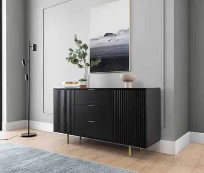 Produktbild von Kommode Nubia K2D3SZ schwarz