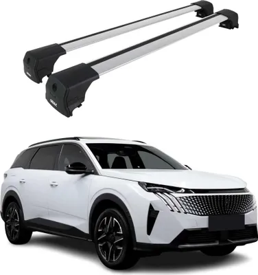 Image de Barres De Toit Transversales pour Peugeot 5008 III 2024-2025 Gris Alu 2Pcs