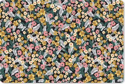 Produktbild von MuchoWow® Schreibtischunterlage Blumen - Regenbogen - Muster 60x40 cm - XXL Mauspad - Großes Mauspad