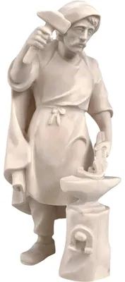 Holzschmiede Krippenfigur 9 cm Naturholz
