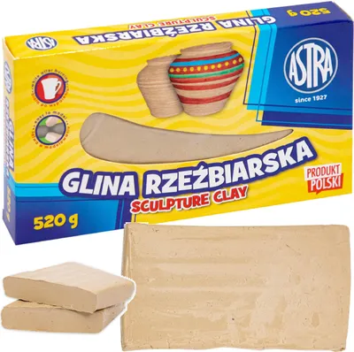 Produktbild von SCULPTING CLAY natürliche selbsthärtende Kunststoffmasse ASTRA 520 g