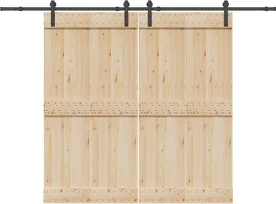 Obrázek produktu pro vidaXL Sada kování pro posuvné dveře 427 cm ocel černá