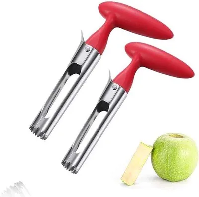 Zdjęcie produktu dla Tłocznica do jabłek – czerwona stal – 2 sztuki