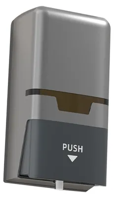 Image de Distributeur de savon mural manuel, capacité de 800 ml, avec bouton-poussoir