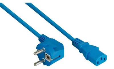 Zdjęcie produktu dla Kabelmeister SK0130-B100, 10 m, Wtyczka zasilająca typu E+F, IEC C13, H05VV-F3G, 250 V, 10 A