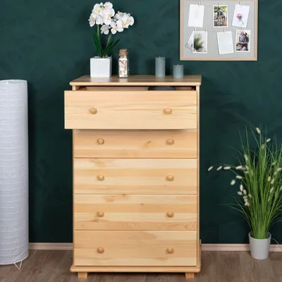 Produktbild von Kommode Massivholz 020 - 122 x 80 x 42 cm (H x B x T)
