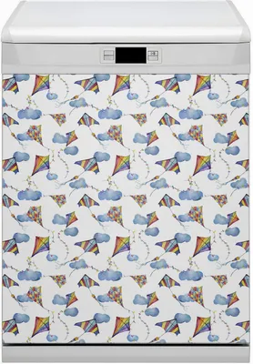 Produktbild von Magnetmatte Geschirrspüle Abwaschbar Küche Magnete  Dekor 60x80 cm  - Drachenwolken