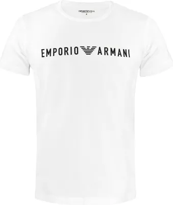 Immagine prodotto di T-shirt uomo EMPORIO ARMANI  maglia mezza manica girocollo cotone elasticizzato con logo stampato articolo EM000375 AF10772, M, Cotone 95%,Spandex 5%