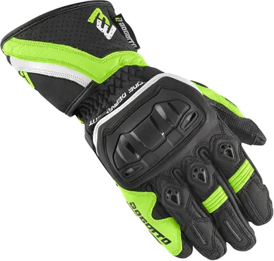 Produktbild von Bogotto Losail Motorradhandschuhe, schwarz/weiß/gelb, L