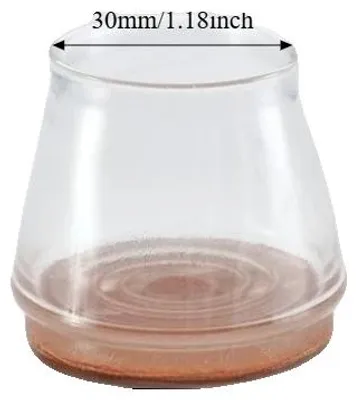 Zdjęcie produktu dla Osłony na nogi krzeseł, antypoślizgowa konstrukcja, ochrona przed zarysowaniami podłogi, L