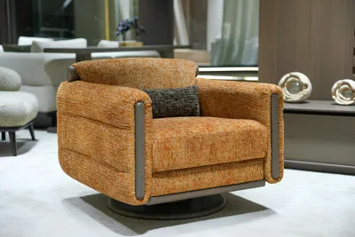 Immagine prodotto di Poltrona imbottita di design Soggiorno Poltrona relax di design Poltrona in tessuto