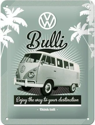 Produktbild von Nostalgic-Art - Blechschild 15x20 cm - Volkswagen - VW Retro Bulli