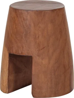 Produktbild von Viri Hocker aus massivem Naturholz, 25 cm hoch, 22 cm breit, 22 cm tief