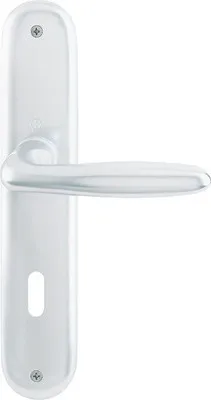 Produktbild von Hoppe Verona  Langschildgarnitur Aluminium F1 Natur 1510/273P, OB Ovalbart