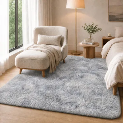 Productafbeelding van Zacht Hoogpolig Woonkamer Tapijt 120 x 170 cm, Wasbaar en Antislip