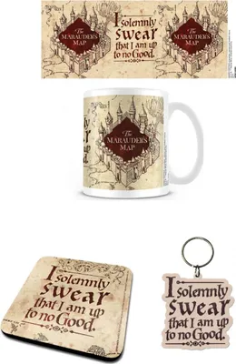 Produktbild von Harry Potter (Marauders Map) Mug, Coaster Keychain Gift Set