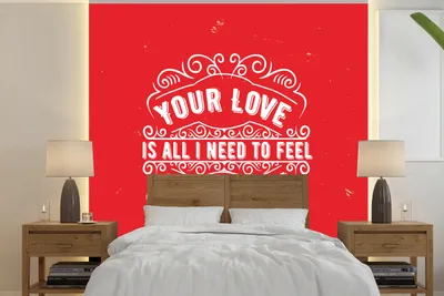 Produktbild von MuchoWow® Fototapete für Wohnzimmer oder Schlafzimmer Wandtapete Vinyl Motivtapete Jahrgang - Gestaltung - Text - 300x300 cm - Wanddekoration