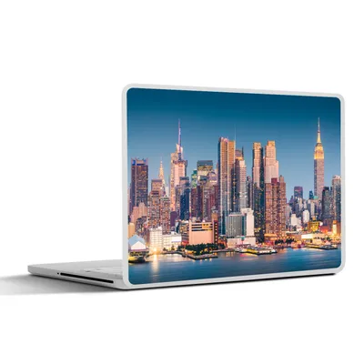 Produktbild von MuchoWow® Laptop Aufkleber Sticker Cover New York - Wasser - Manhattan 40x30 cm - Laptop Dekoration - Selbstklebend